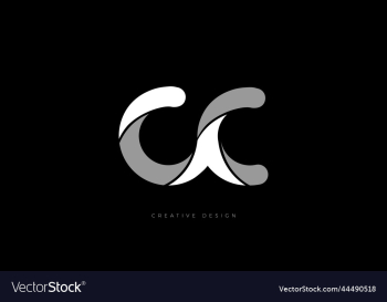 letter design cc abstract branding logo