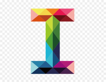Letter Font - Colorful letters I Letter Font - Colorful letters I