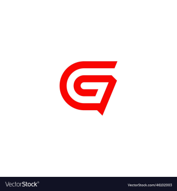 letter g modern shape logo design template element