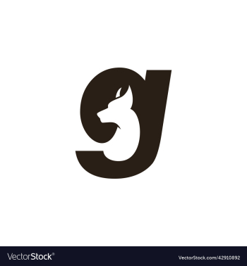 letter g with dog head logo letter g with dog head logo