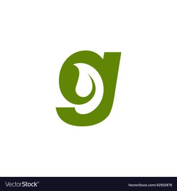 letter g with leaf icon logo letter g with leaf icon logo