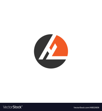 letter hl logo design template