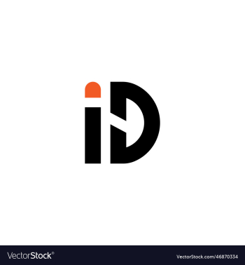 letter id logo design template letter id logo design template