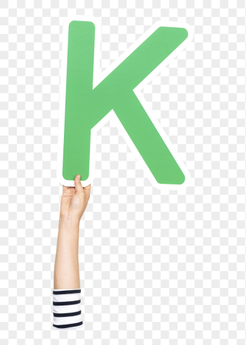 Letter K png hand holding | Free PNG - rawpixel