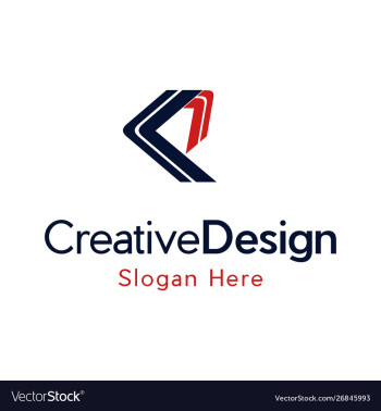 Letter kp creative business logo design vector image