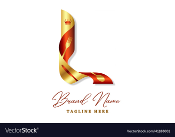 letter l food logo design template letter l food logo design template