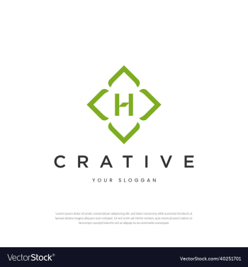 letter logo flower h icon logo design template letter logo flower h icon logo design template
