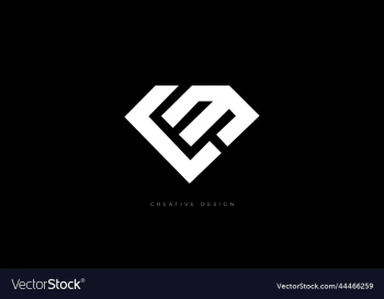 letter logo lm diamond shape concept
