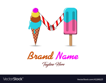 letter m food logo design template letter m food logo design template