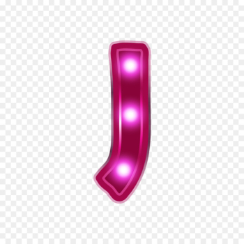 Letter Neon lighting Alphabet - Red neon alphabet J 