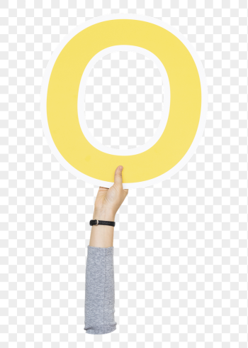 Letter O png hand holding | Free PNG - rawpixel