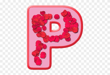 Letter P - P Letter In Rose Letter P - P Letter In Rose