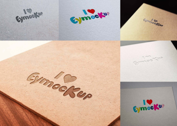 Letter Press Logo Mockup
