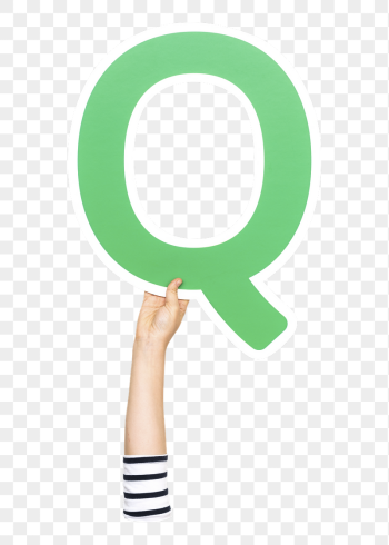 Letter Q png hand holding | Free PNG - rawpixel