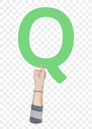 Letter Q png hand holding | Free PNG - rawpixel