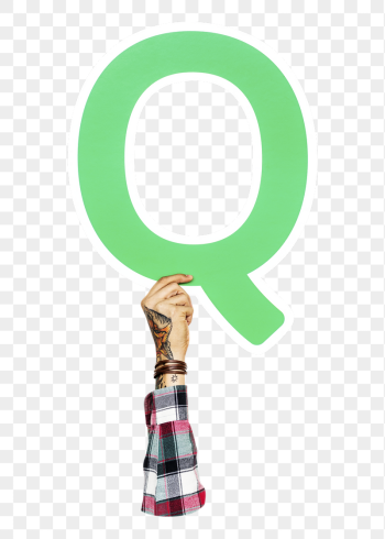 Letter Q png hand holding | Free PNG - rawpixel