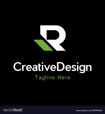 Letter r creative business logo design vector image Letter r creative business logo design vector image