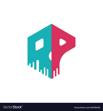 letter rp painting logo letter rp painting logo