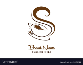 letter s food logo design template