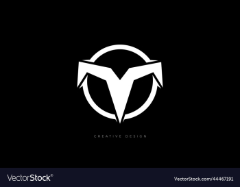 letter t creative circle shape logo