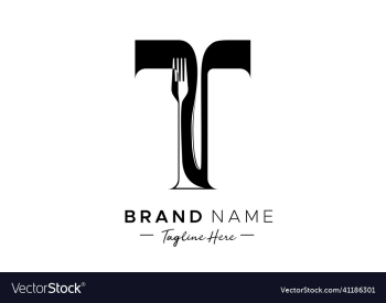 letter t food logo design template letter t food logo design template