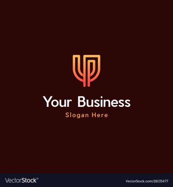 Letter u line creative business logo vector image Letter u line creative business logo vector image