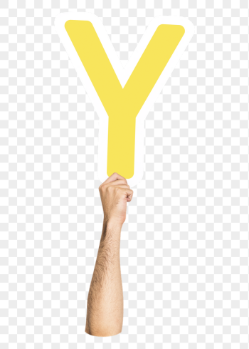 Letter Y png hand holding | Free PNG - rawpixel