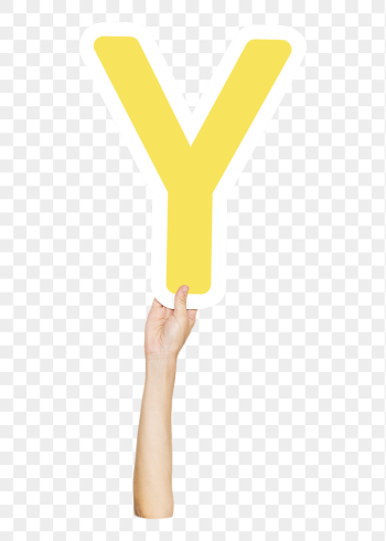 Letter Y png hand holding | Free PNG - rawpixel