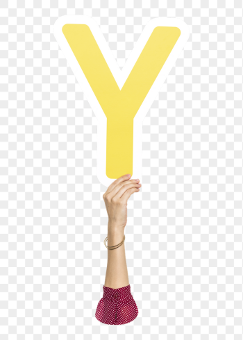 Letter Y png hand holding | Free PNG - rawpixel