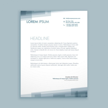 Letterhead abstract design