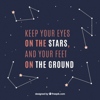 Lettering background with inspirational message and ornaments