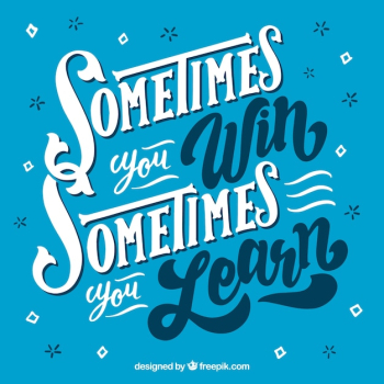 Lettering background with inspirational message and ornaments