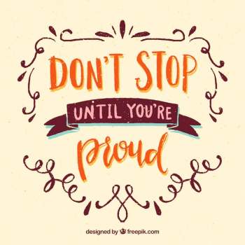 Lettering background with ornaments and inspirational message