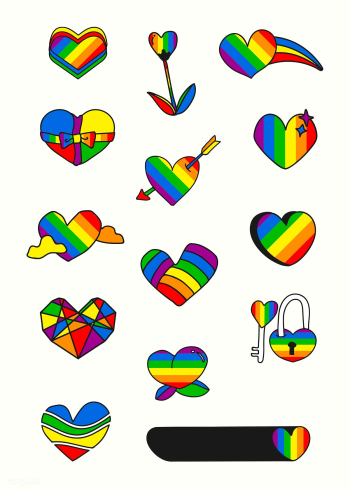 LGBTQ heart badges | Free stock vector - 681678 LGBTQ heart badges | Free stock vector - 681678