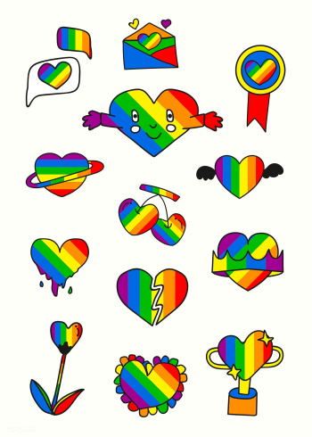 LGBTQ heart badges | Free stock vector - 681681 LGBTQ heart badges | Free stock vector - 681681