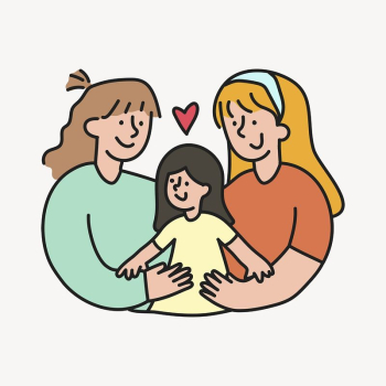 LGBTQ parenting collage element, lesbian | Free Vector - rawpixel LGBTQ parenting collage element, lesbian | Free Vector - rawpixel