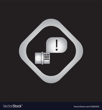 Library book and explanation mark in talk cloud vector image Library book and explanation mark in talk cloud vector image