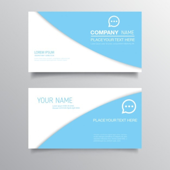 Light blue business cards Light blue business cards