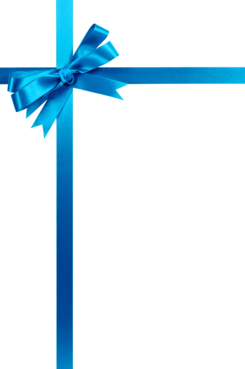 Light blue gift ribbon and bow isolated on white. Light blue gift ribbon and bow isolated on white.