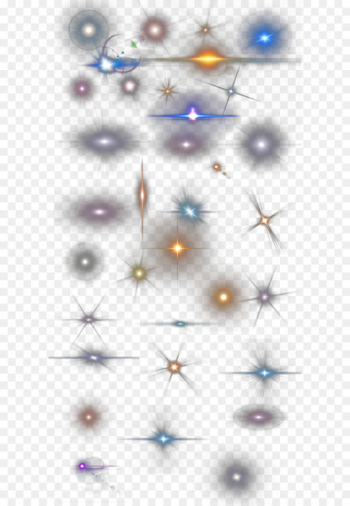 Light Blue Watermark - Various types of light-emitting points 
