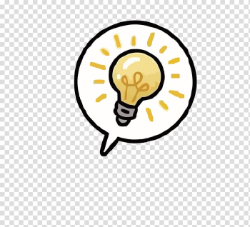 Light bulb bright idea illustration, Icon, bulb transparent background PNG clipart