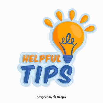 Light bulb helpful tip background Free Vector