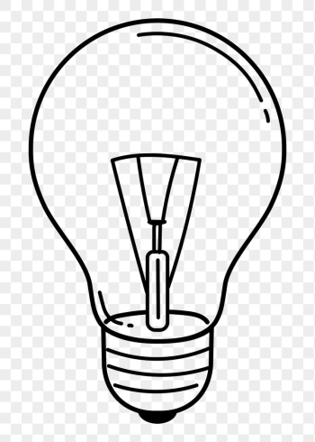 Light bulb png doodle sticker, | Free PNG Illustration - rawpixel