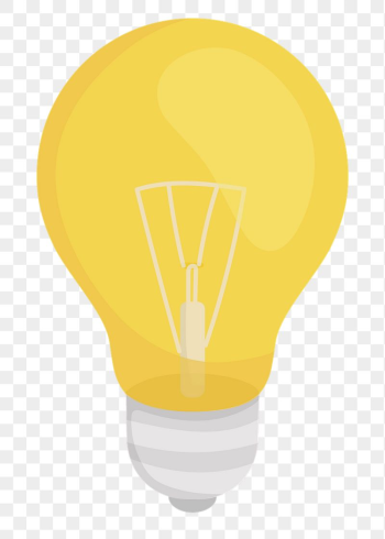 Light bulb png sticker, cute | Free PNG Illustration - rawpixel