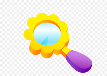 Light Cartoon Graphic design Magnifying glass - cartoon magnifying glass 