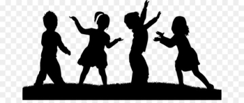 Light Child Silhouette Royalty-free - Children's cartoon silhouettes children 