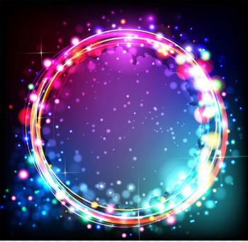 Light Circle Illustration - Bright light effect 