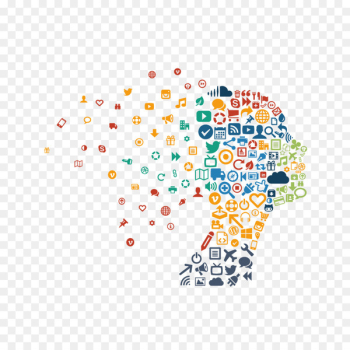 Light Divergent series Cerebrum - Color vector ppt divergent thinking brain 