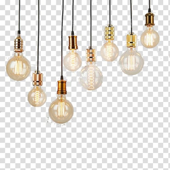 Light-emitting diode Foco LED lamp, light transparent background PNG clipart