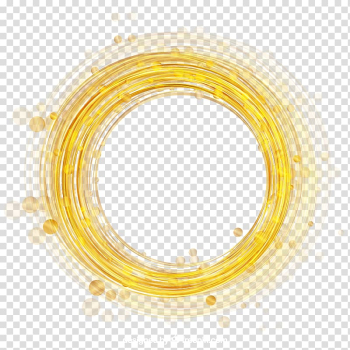 Light glow graphic, Gold, Gold ring material transparent background PNG clipart